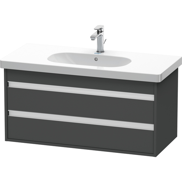 Duravit Ketho Wall-Mounted Vanity Unit Kt664804949 Graphite Matt KT664804949